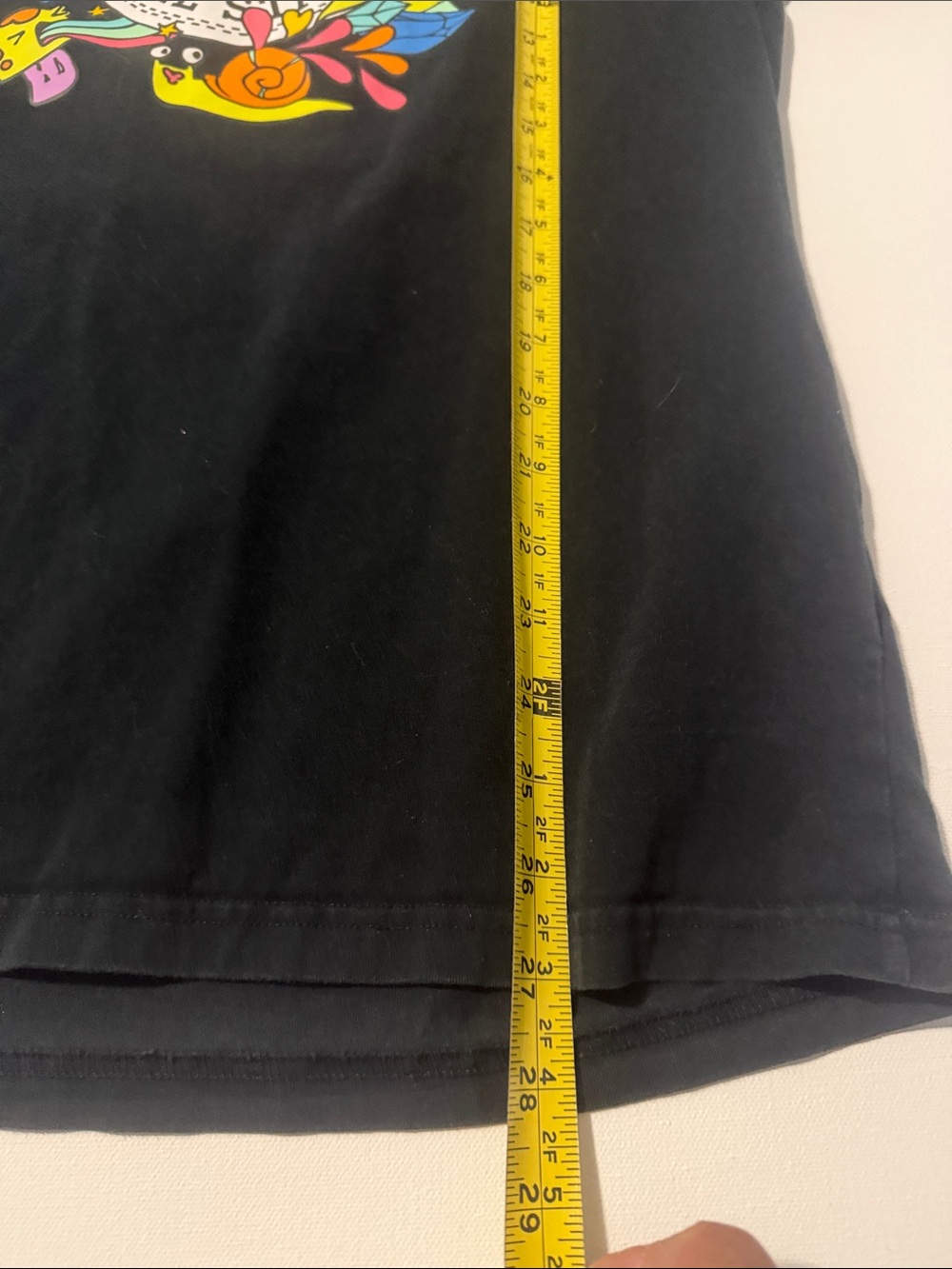 Converse Men Black Tee with Colorful All Star Graphic - L - Picture 4 of 7